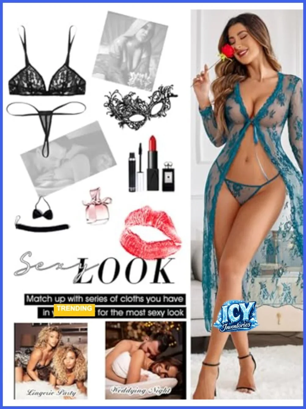 Sheer Lace Robe for Women Sexy Mesh Bridal Lingerie Coverup Long Sleeve